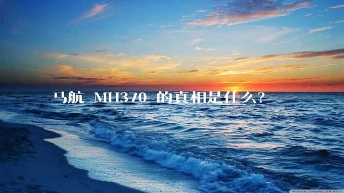 马航 MH370 的真相是什么？