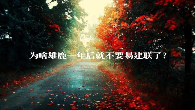 为啥雄鹿一年后就不要易建联了？