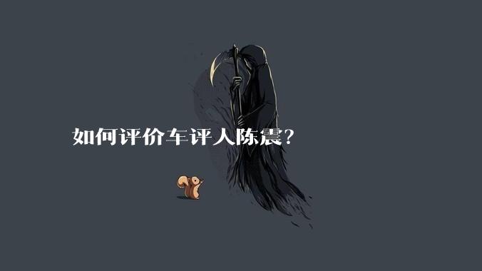如何评价车评人陈震？
